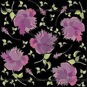 Background of flowers - vector clipart