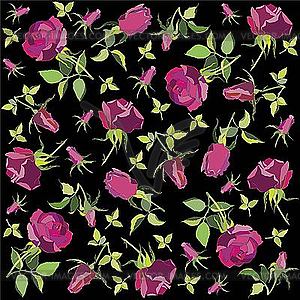 Background of roses - vector clip art