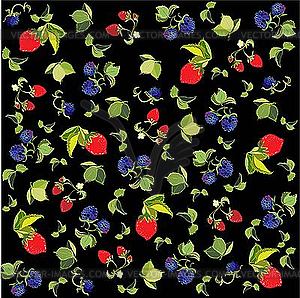 Background of berries - vector image