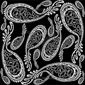 Background of paisley ornament - vector clipart / vector image