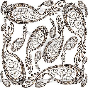 Background of paisley ornament - vector image