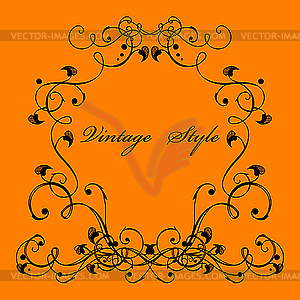 Vintage frame - royalty-free vector clipart