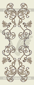 Старинные цветочный элемент для бесшовных текстур - стоковый векторный клипарт