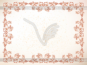 Floral frame - vector image