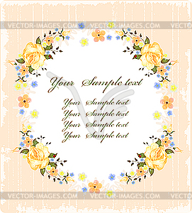 Vintage greeting card - vector clip art