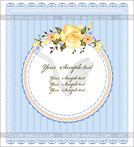 Vintage greeting card - vector clipart