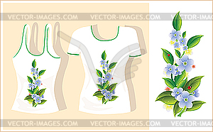 T-shirt design - color vector clipart