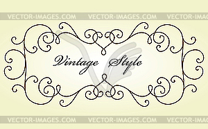 Classical vignette - vector clipart / vector image