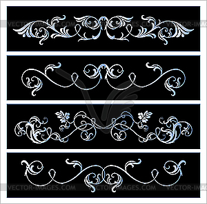 Vintage borders - vector image