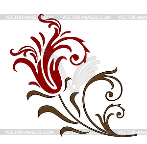 Floral element - stock vector clipart