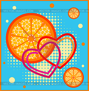 I like orange juice - vector image