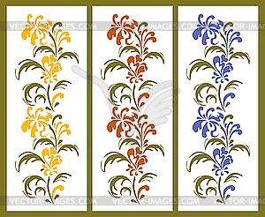 Floral borders - royalty-free vector image