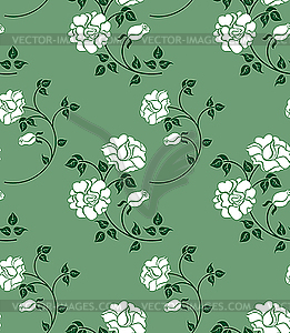 Floral seamless texture - vector clip art