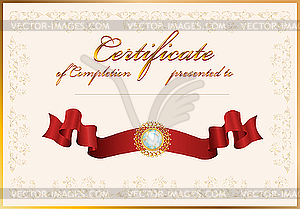 Certificate template - vector clipart