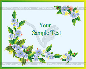 Spring flowers - color vector clipart