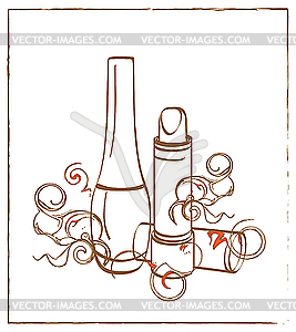 Cosmetic set - vector clipart