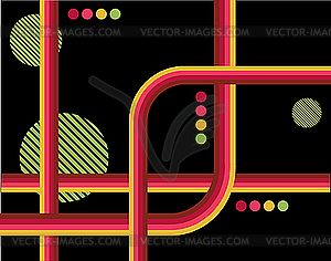 Design with pipes - vector clipart