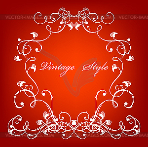 Vintage vignette - color vector clipart