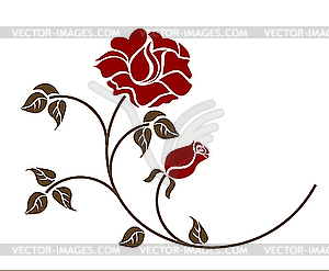 Red roses - vector clipart