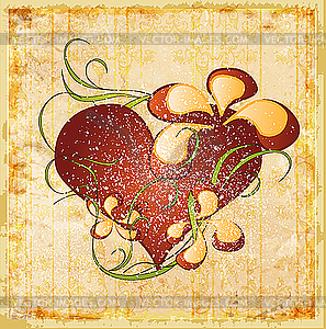 Valentines day greeting card - vector image