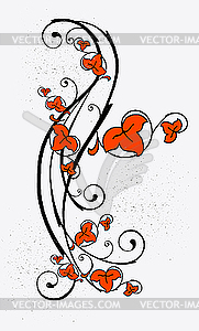 Floral ornament - vector clip art