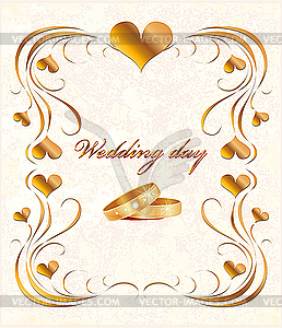 Wedding card - stock vector clipart