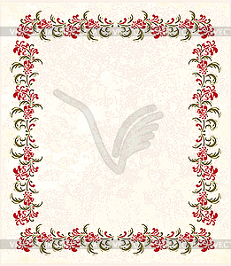 Floral frame - vector image