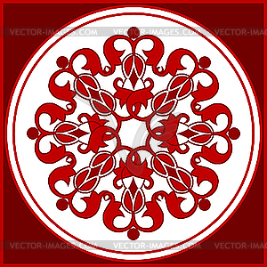 Element of floral ornament - vector clipart