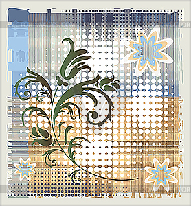 Floral design - vector clip art