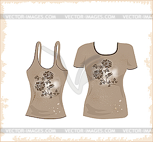 T-shirt design - stock vector clipart