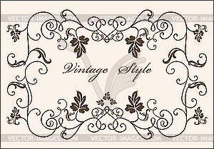 Retro frame - vector EPS clipart