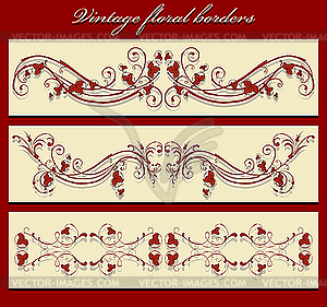 Vintage borders - vector image
