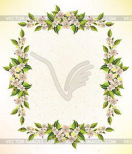 Flower frame - vector clip art