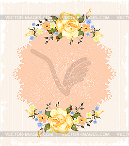 Vintage greeting card - vector clipart