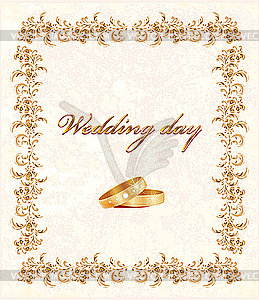 Wedding card - vector clipart