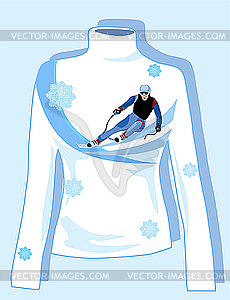 Pullover design - vector clipart