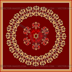 Decorative rosette - vector image