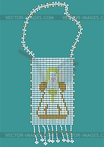 Angel of beads - vector clipart