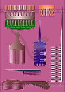 Combs - vector clip art