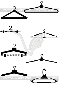 Hangers for clothes - vector image