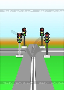 Crossing - vector clipart