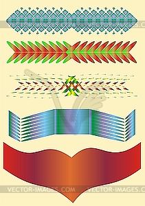 Decorative strips - vector clip art