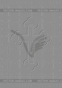 Extruded cross  - vector clipart