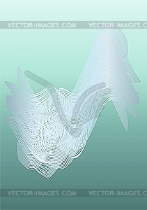 Fabric piece in water  - vector clip art