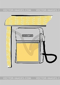 Filling station - vector clipart