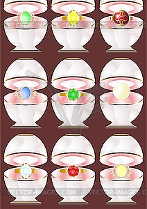 Jewels in the etu  - color vector clipart