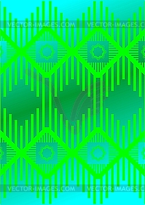 Green tracery - vector image