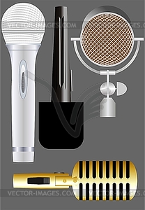 Microphone version  - vector clipart