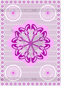 Embroidery lace patern - vector clipart