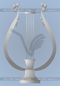 Musical instrument, lyre - vector clipart / vector image